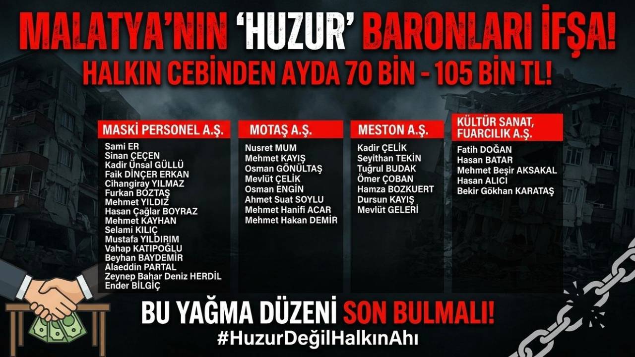 Depremle yerle bir olan Malatya’da, vatandaş bir lokma ekmeğin, başını sokacak b