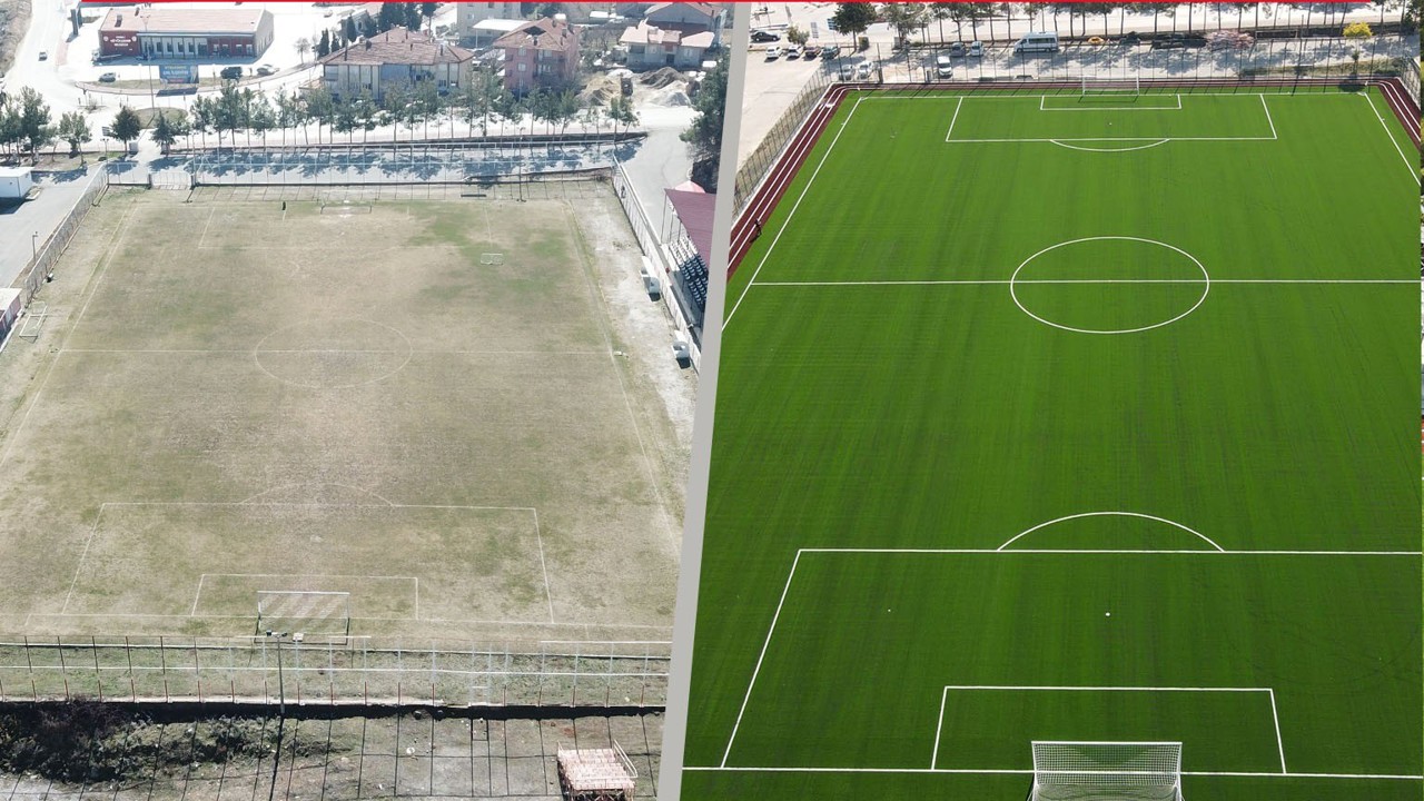 Çal’a modern futbol sahası kazandırıldı

