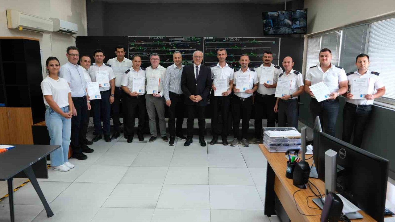 Antalya raylı sistem kontrolörleri uluslararası sertifika aldı
