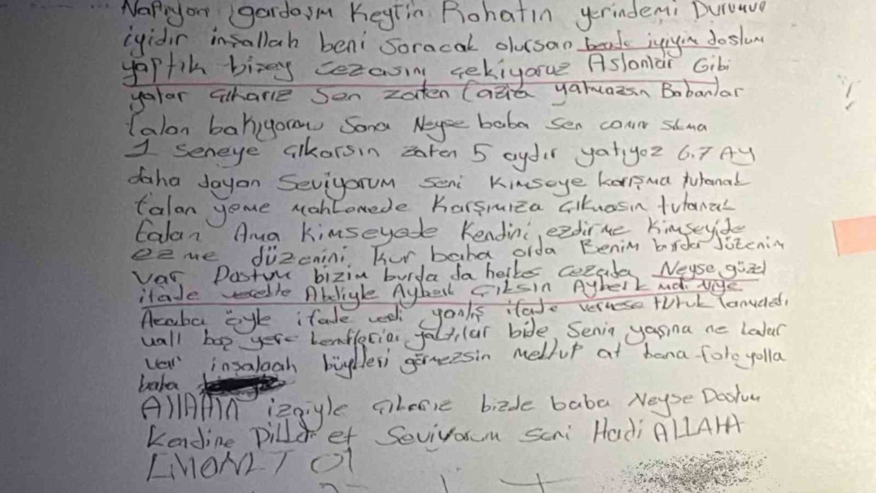 Ahmet Minguzzi’nin katil zanlısının mektubu ortaya çıktı: "Aslanlar gibi yatar çıkarız"
