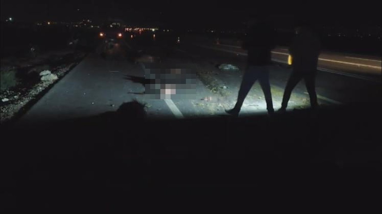 Tır ve hafif ticari araç sürüye daldı: 37 küçükbaş hayvan telef oldu
