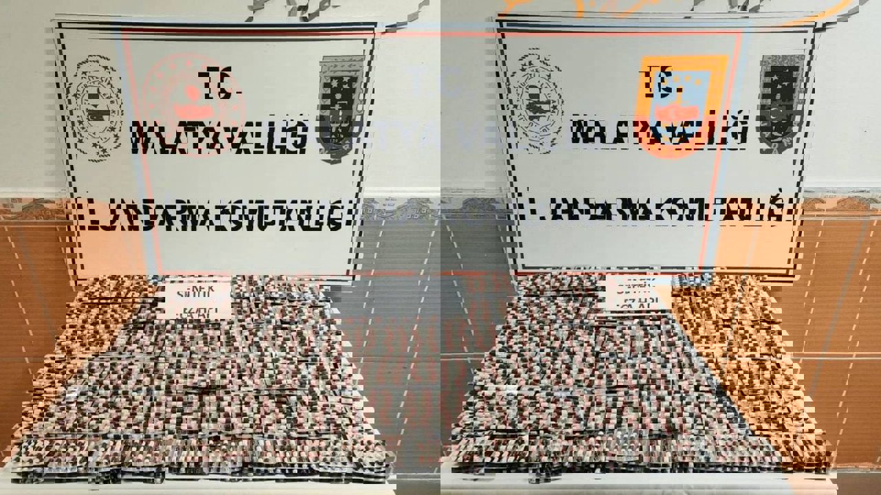 Jandarmadan operasyon; 4 bin 438 sentetik hap ele geçirildi