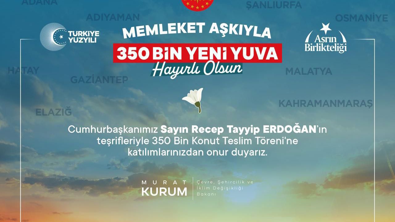 350 Bininci Konut 15 Kasım’da Teslim Edilecek