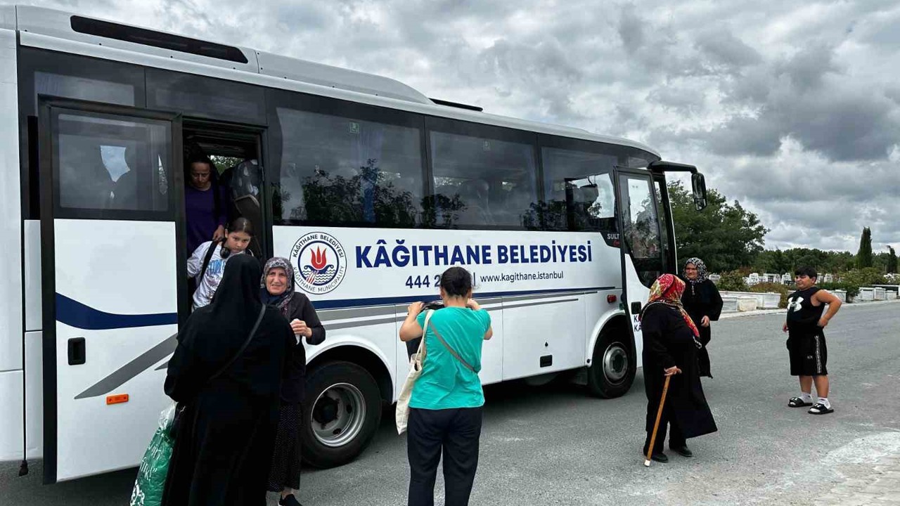 Kağıthane Belediyesi’nden mezarlık ziyaretlerine kolay ulaşım

