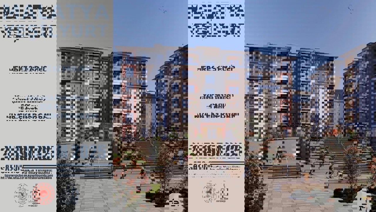 Malatya’da 703 Konut Ve İş Yerinin Hak Sahipleri 24 Kasım’da Belirlenecek