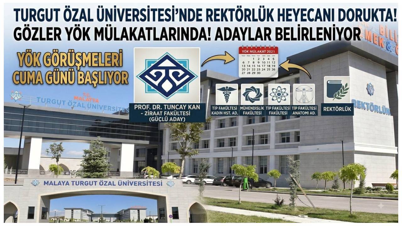 Turgut Özal Üniversitesi'nde Rektörlük Yarışı Kızışıyor: Gözler YÖK Mülakatlarında!
