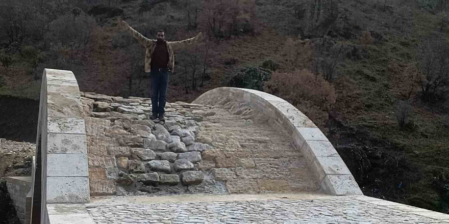 2 bin yıllık Taş Köprü de restorasyon  çalışmaları tamamlandı