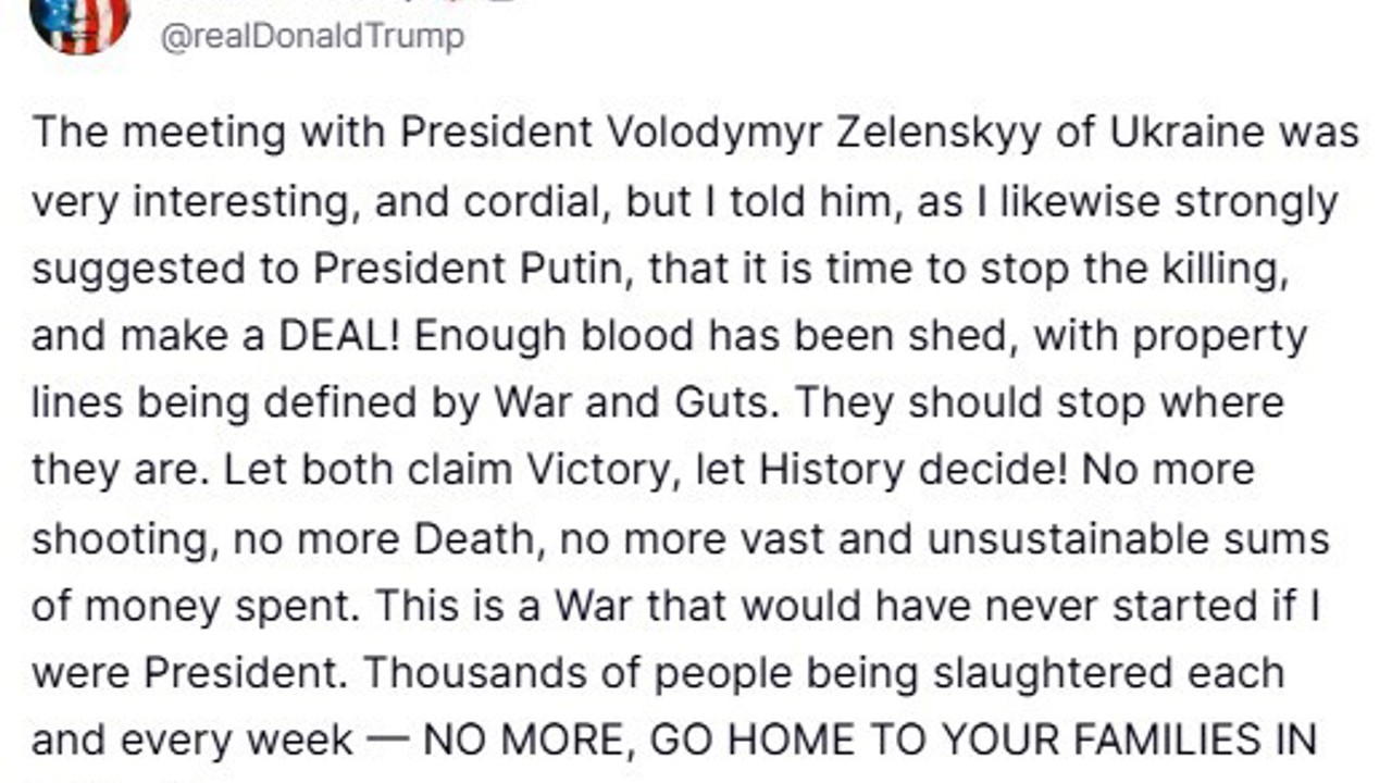 Trump’tan Zelenskiy görüşmesi hakkında açıklama: "Ona bir anlaşma yapma zamanının geldiğini söyledim"
