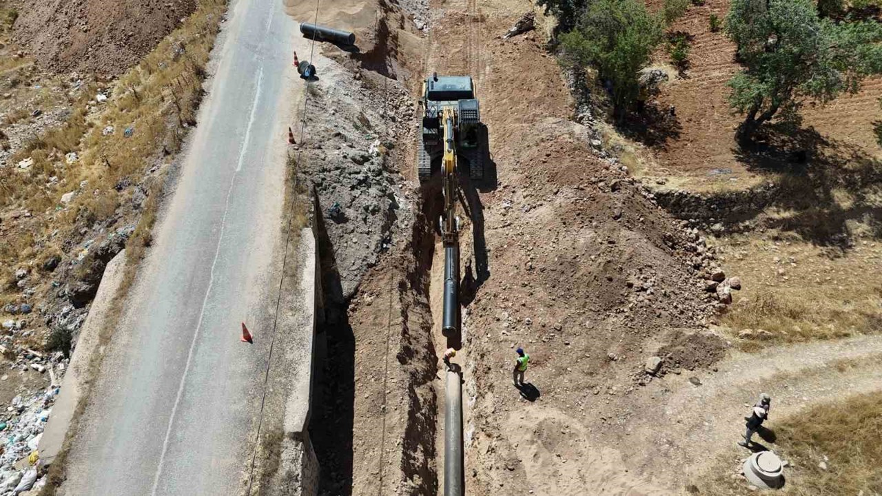 Mardin’de Koyunlu ana isale hattında ilk su verildi
