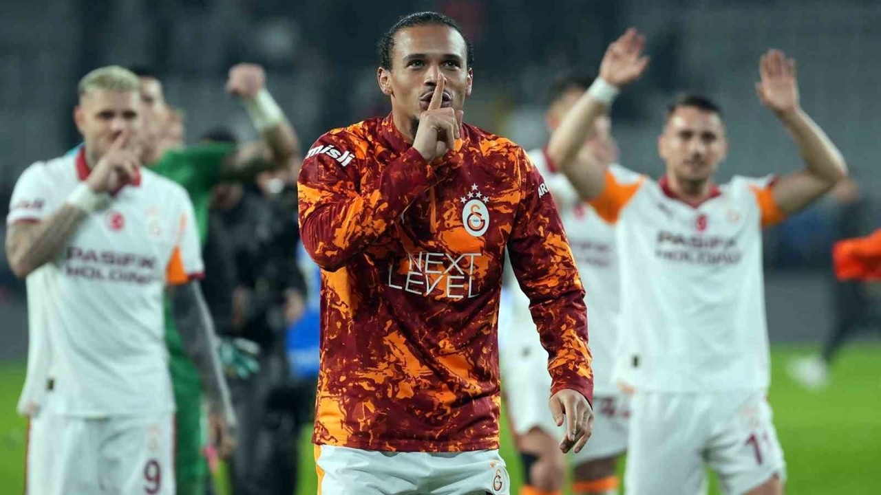 Galatasaray’da maç sonu üçlüsü Leroy Sane’den
