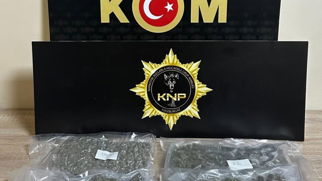 Kırklareli’nde 1 kilo 170 gram skunk ele geçirildi
