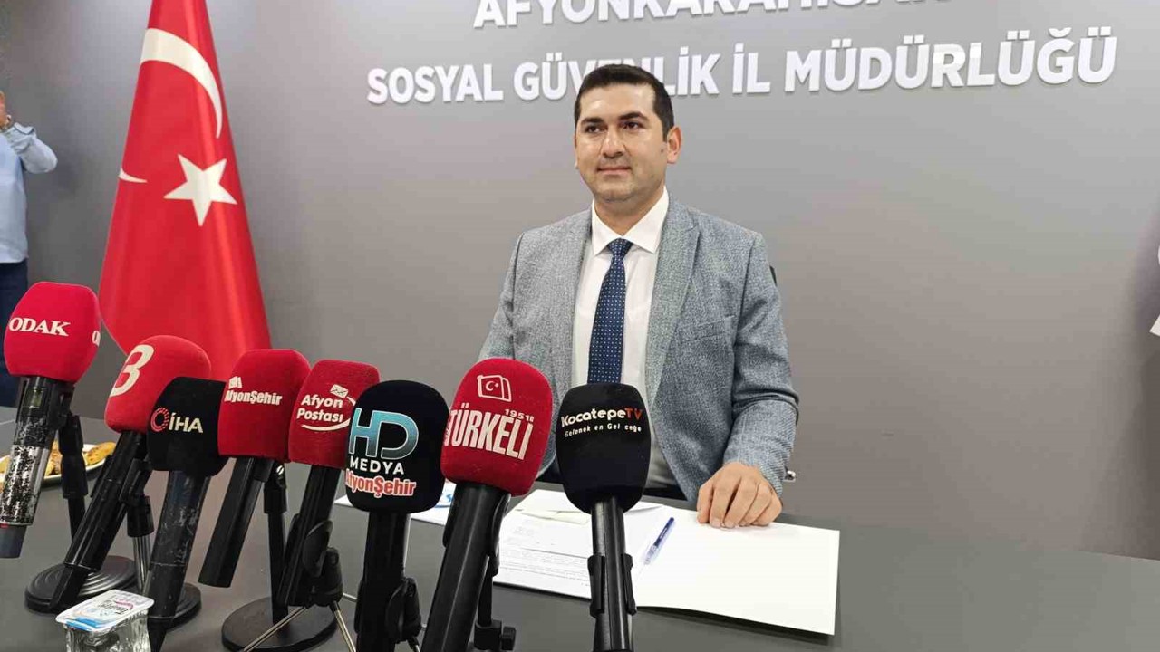 Afyonkarahisar’da 255 bin sigortalı çalışan ve 145 bine yakın emekli var
