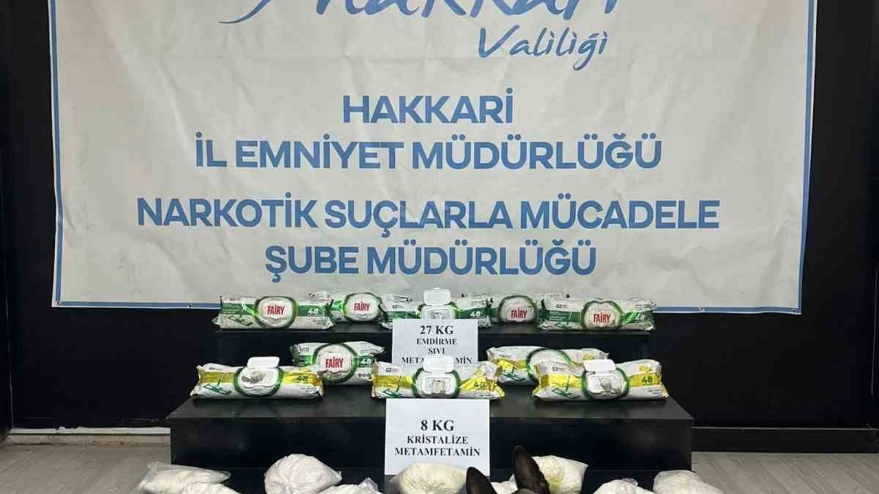 Hakkari’de 43 kilo uyuşturucu ele geçirildi
