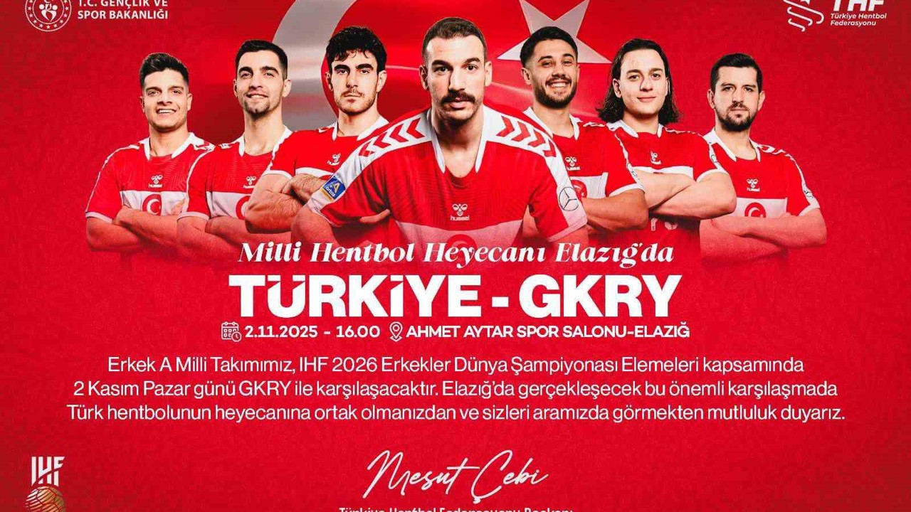 Milli hentbol heyecanı Elazığ’da
