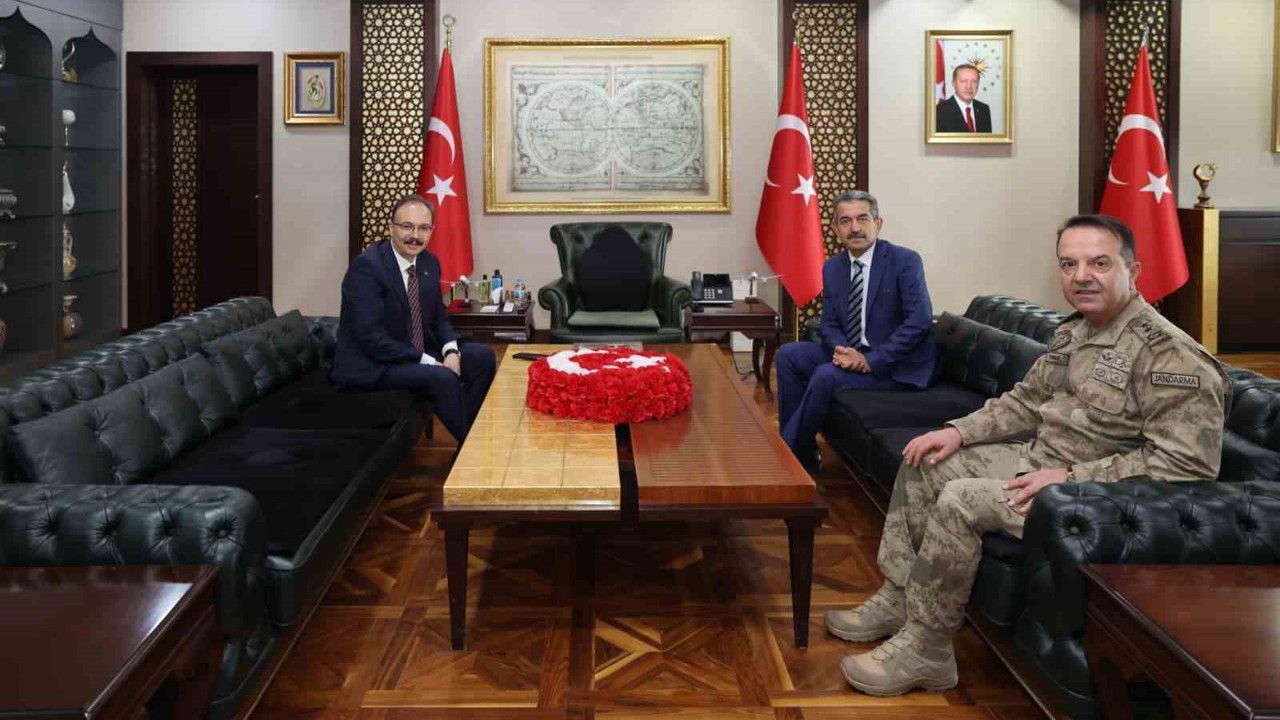 Şırnak Valisi Ekici, Siirt Valisi Kızılkaya ile bir araya geldi

