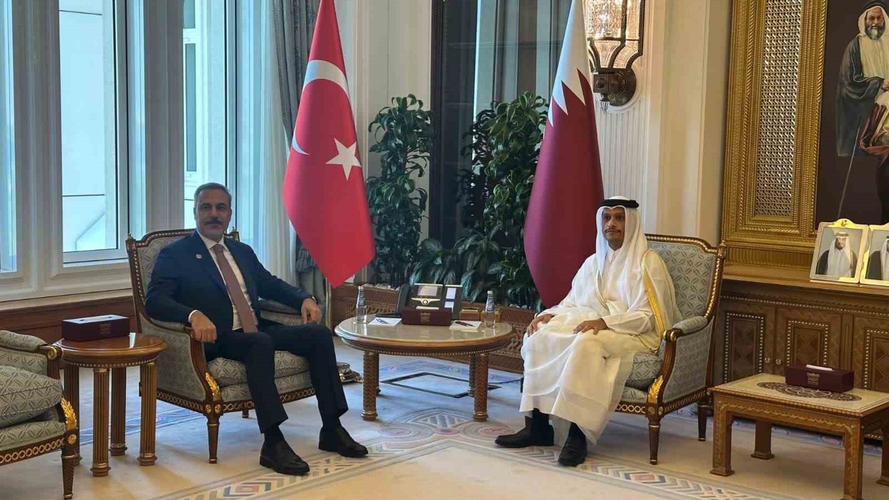 Bakan Fidan, Katar Başbakanı ve Dışişleri Bakanı Al-Thani ile görüştü
