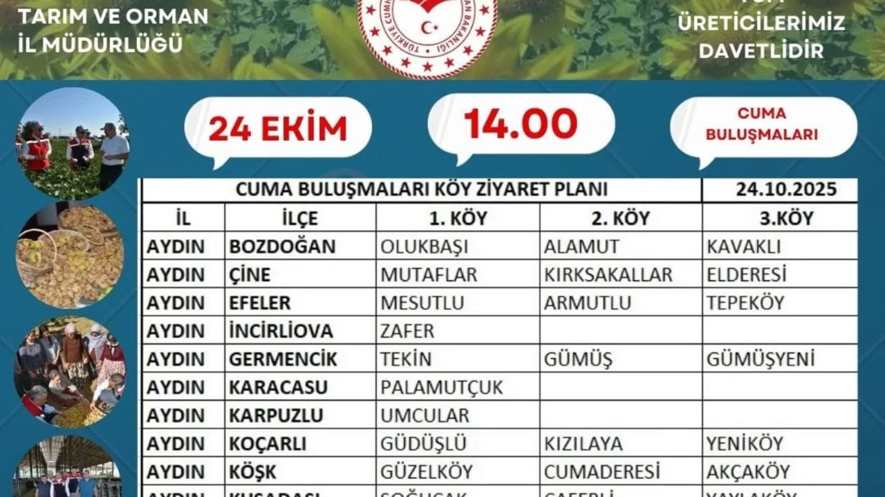Aydın’da ’çiftçi buluşmaları’ sürüyor
