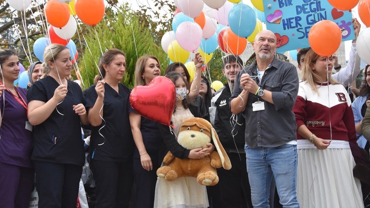 Lösemiyi yenen Kübranur’un mutluluğu gökyüzüne taşındı
