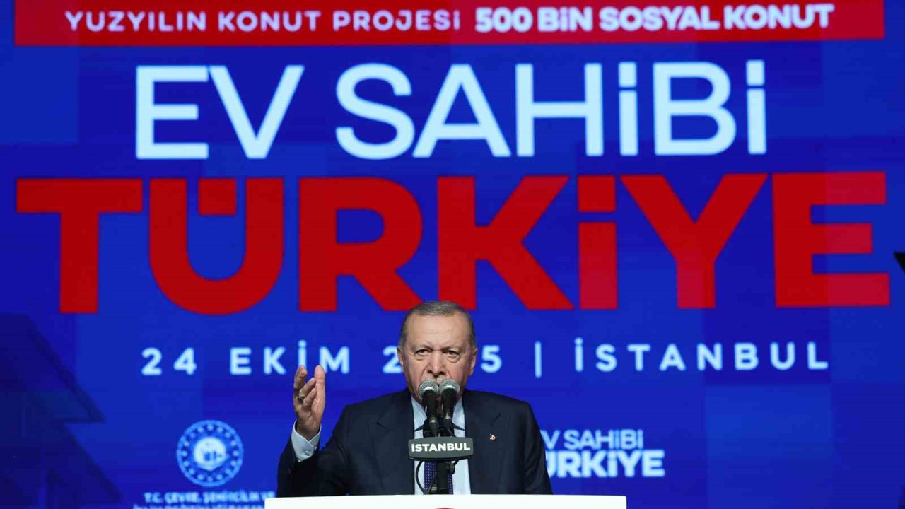 Cumhurbaşkanı Erdoğan "Yüzyılın Konut Projesi"nin detaylarını açıkladı: "Önceliğimiz henüz evi olmayan vatandaşlarımız"
