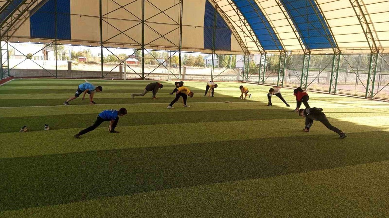 Korkut’ta atletizm antrenmanları sürüyor
