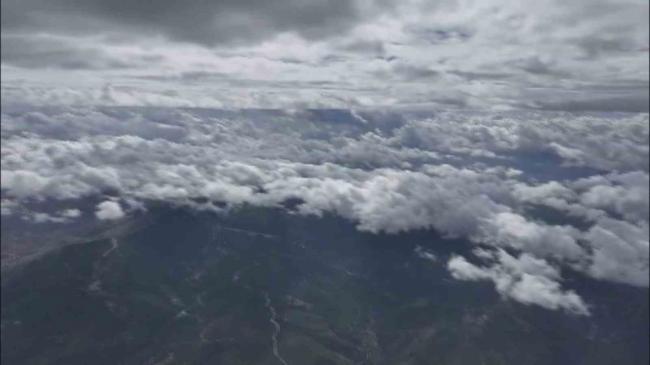 Muğla semalarında sis bulutu görsel şölen oluşturdu
