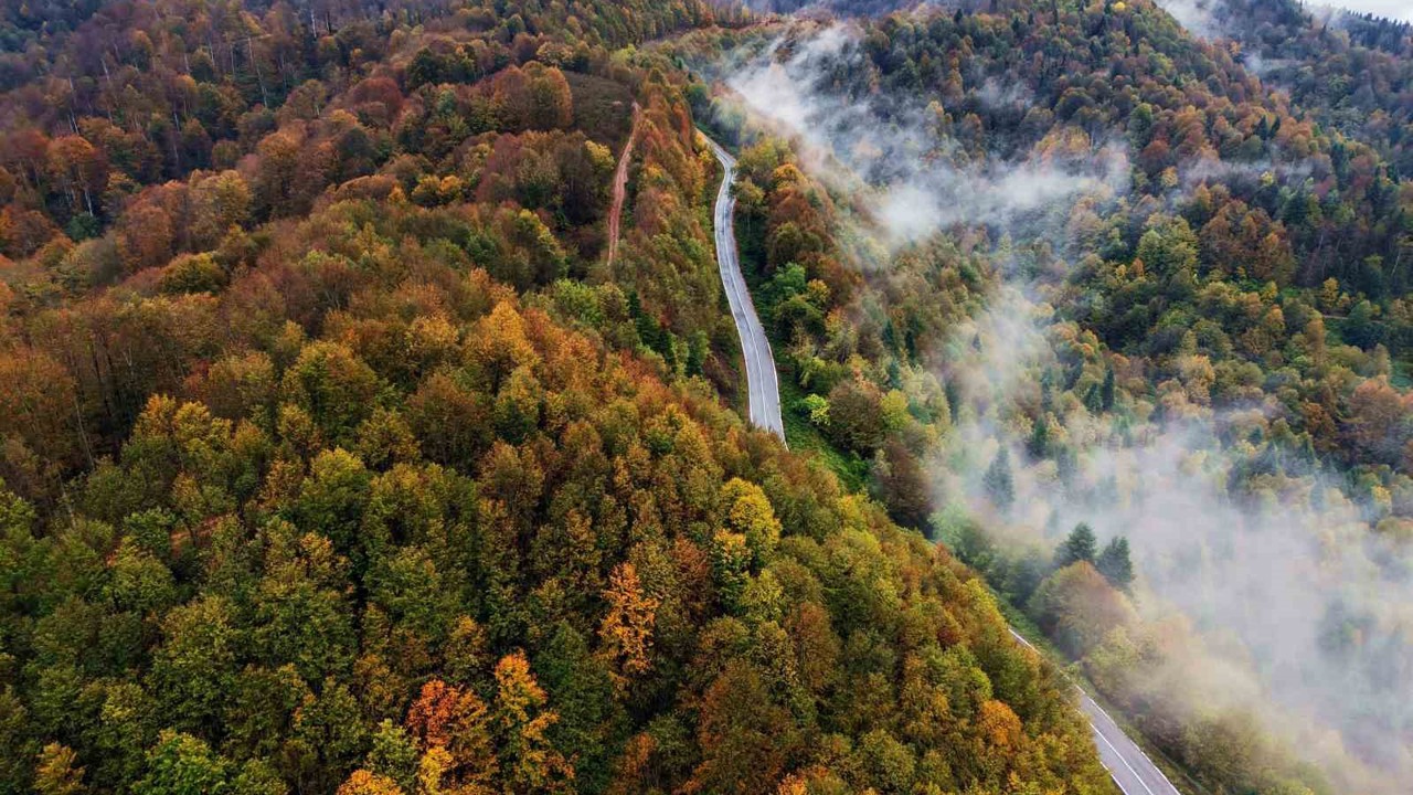 Film platosunu aratmayan manzara: Sisler altındaki Çam Dağı hayran bıraktı
