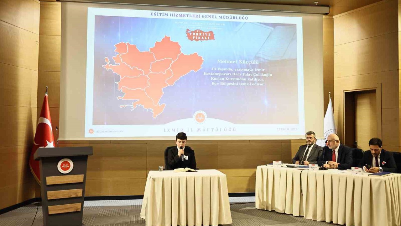 Kur’an-ı Kerim’i güzel okuma yarışmasının Türkiye finali İzmir’de yapıldı

