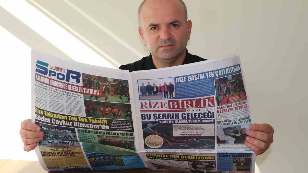 Rize’de yazılı basın tek çatıda birleşti
