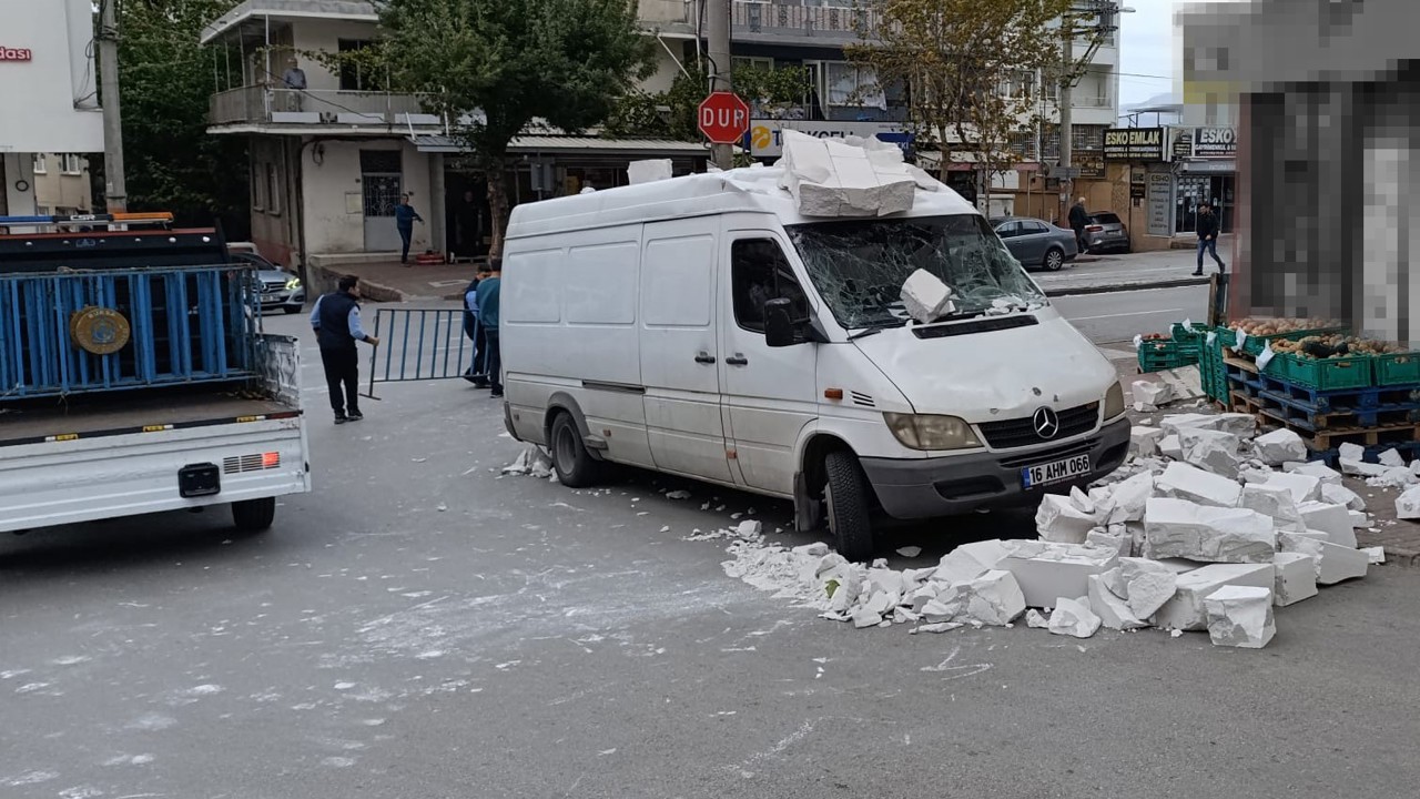 Bursa’da lodos: Otomobilin üzerine ağaç devrildi, o anlar kameraya yansıdı

