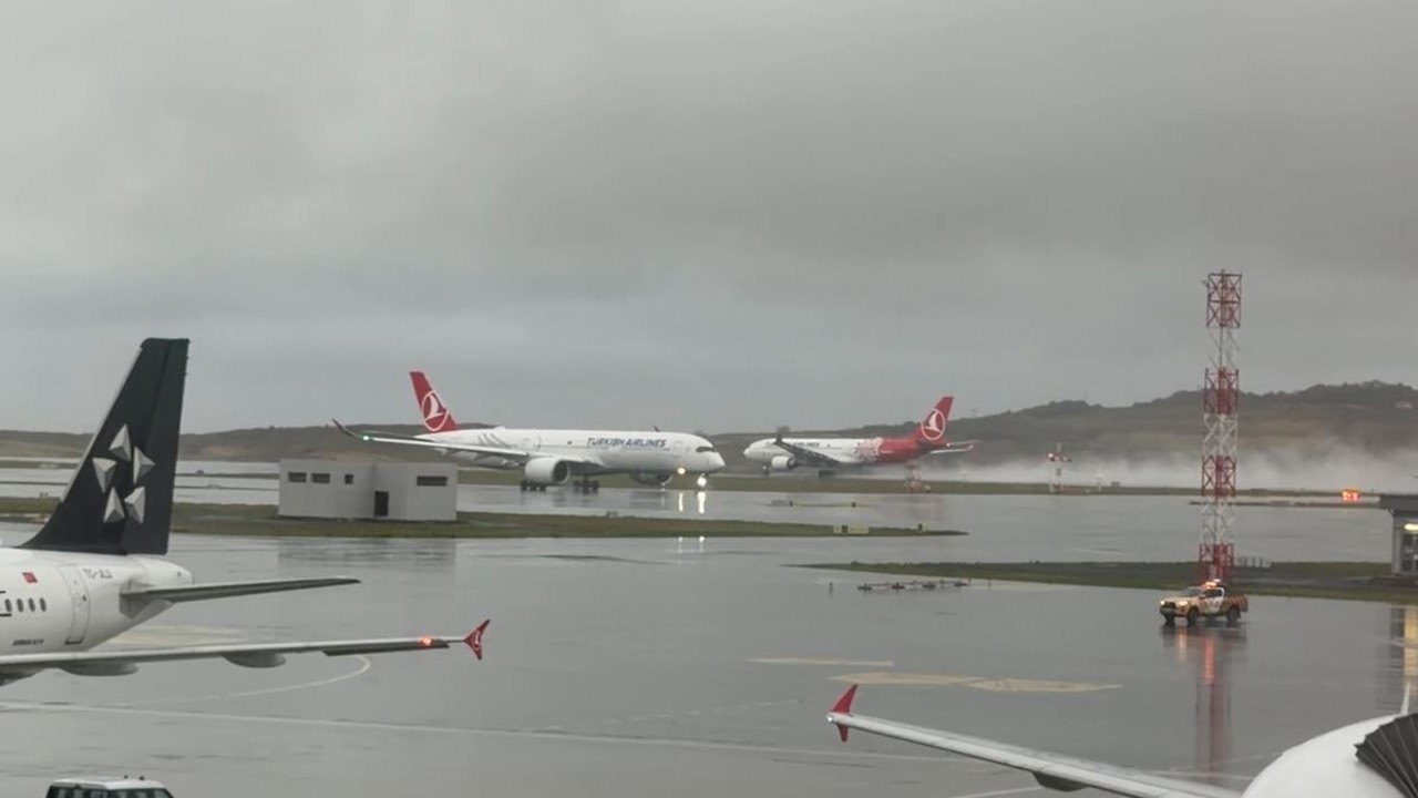 İstanbul Havalimanı’nda yağmur
