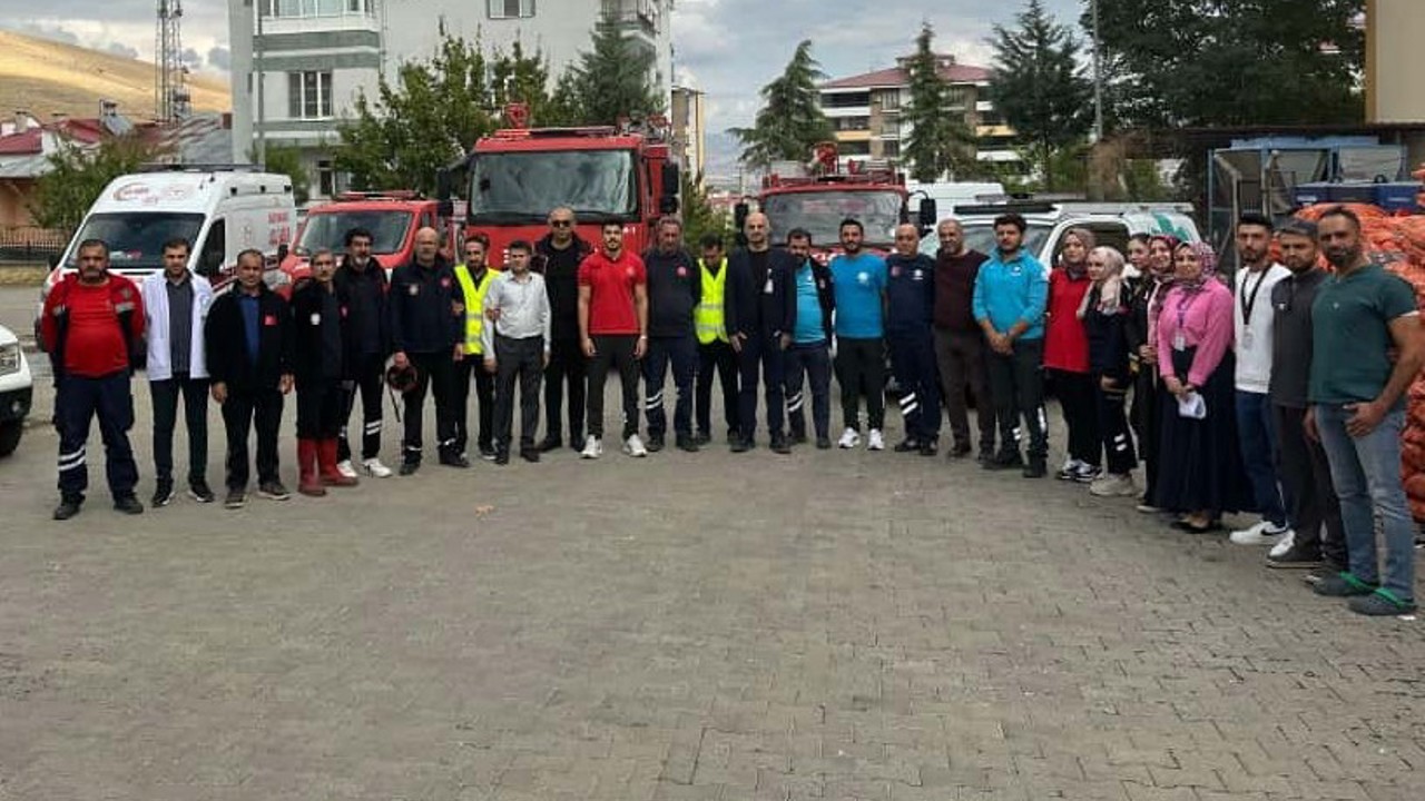 Elazığ’da hastanede yangın tatbikatı
