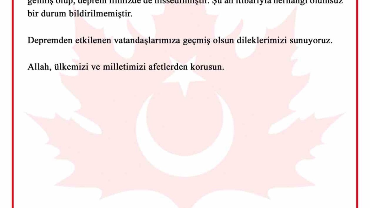 Bursa’da hissedilen depreme Bursa Valiliği’nden açıklama
