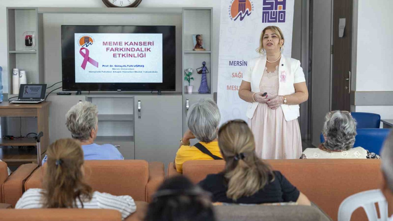 Mersin’de emekli kadınlara meme kanseri farkındalık eğitimi
