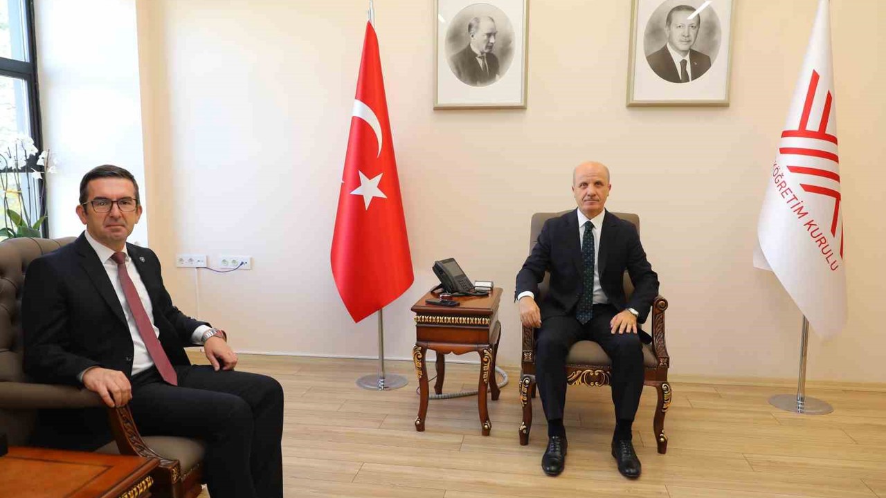 YÖK Başkanı Özvar, Kosova’nın Ankara Büyükelçisi Vrenezi’yi kabul etti
