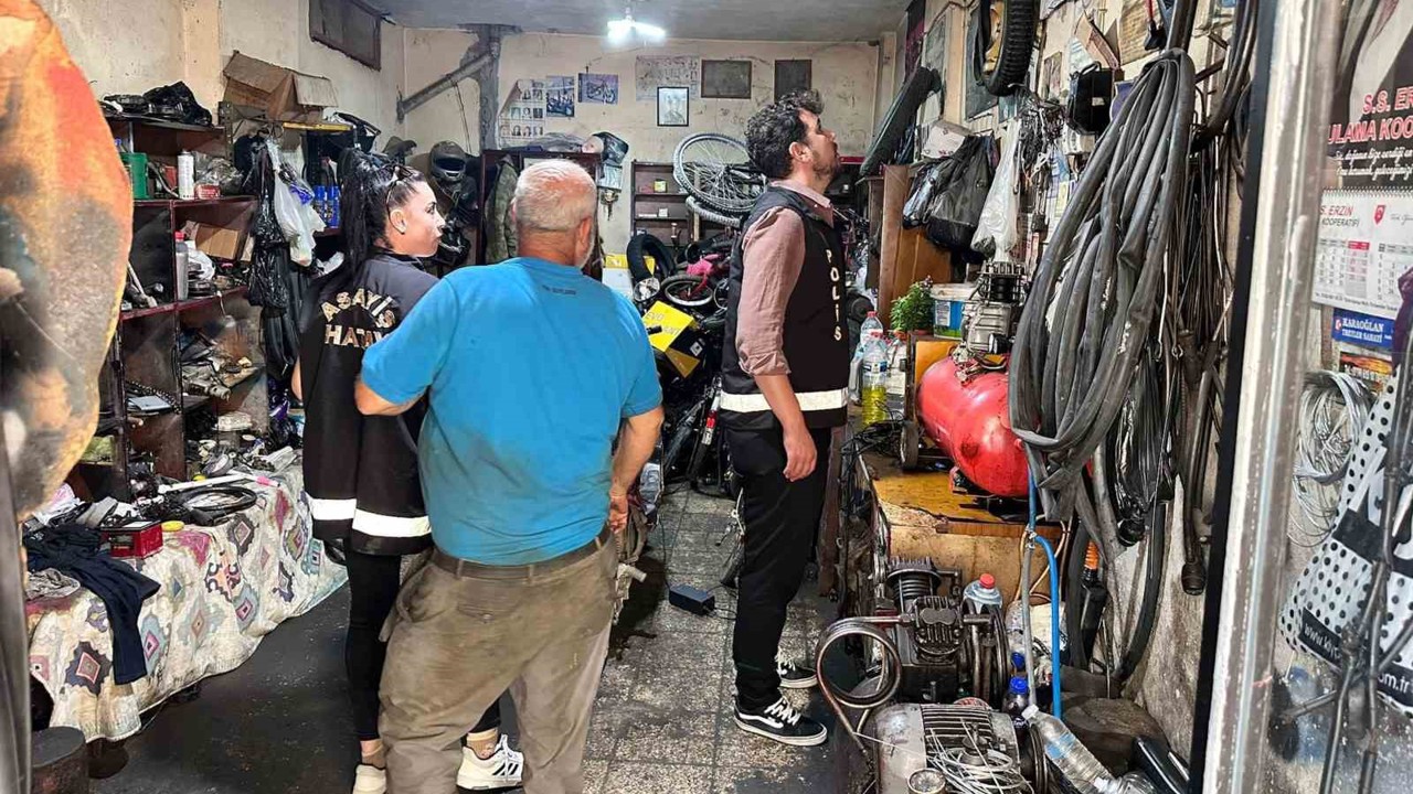 İskenderun’da motosiklet tamircileri denetlendi
