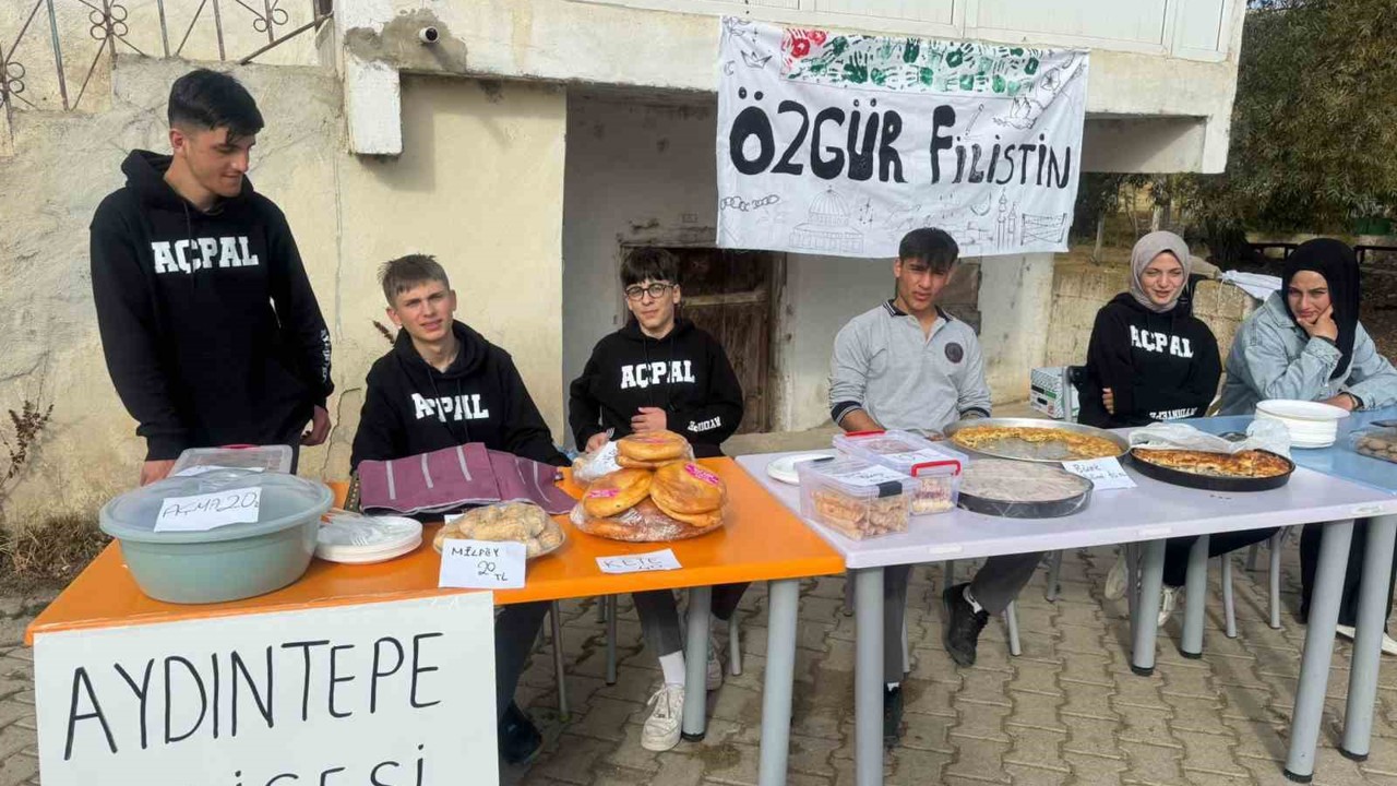 Aydıntepeli öğrencilerden Gazze’ye yardım eli
