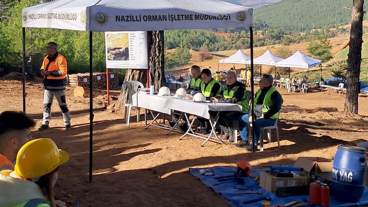 Nazilli Orman İşletme Müdürlüğü’nde üretim tatbikatı yapıldı
