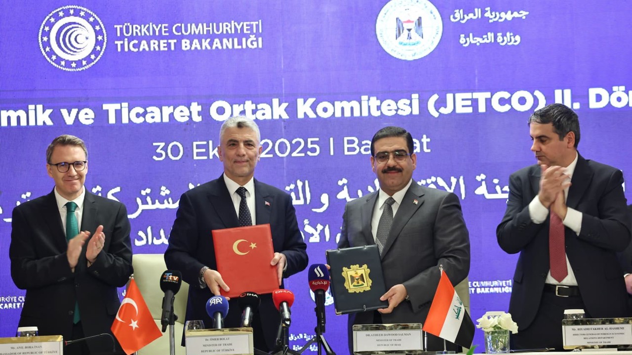 Türkiye ile Irak arasında "JETCO 2. Dönem Protokolü ve Fuarcılık Alanında İşbirliği Mutabakatı Zaptı" imzalandı
