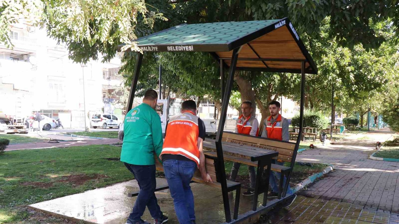 Haliliye Belediyesi ilçedeki parkları yeniliyor
