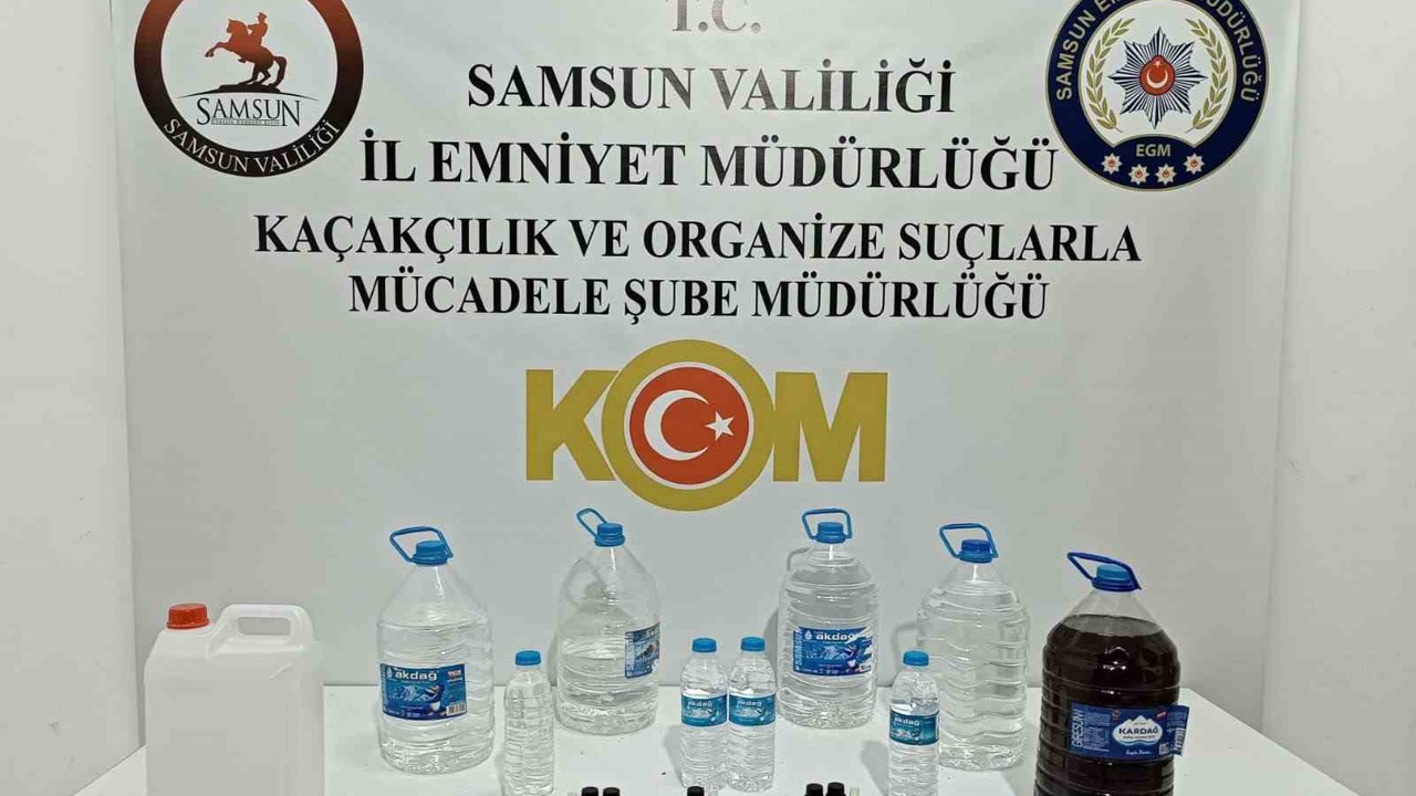 Samsun’da sahte içki operasyonu: 1 şahıs hakkında işlem başlatıldı
