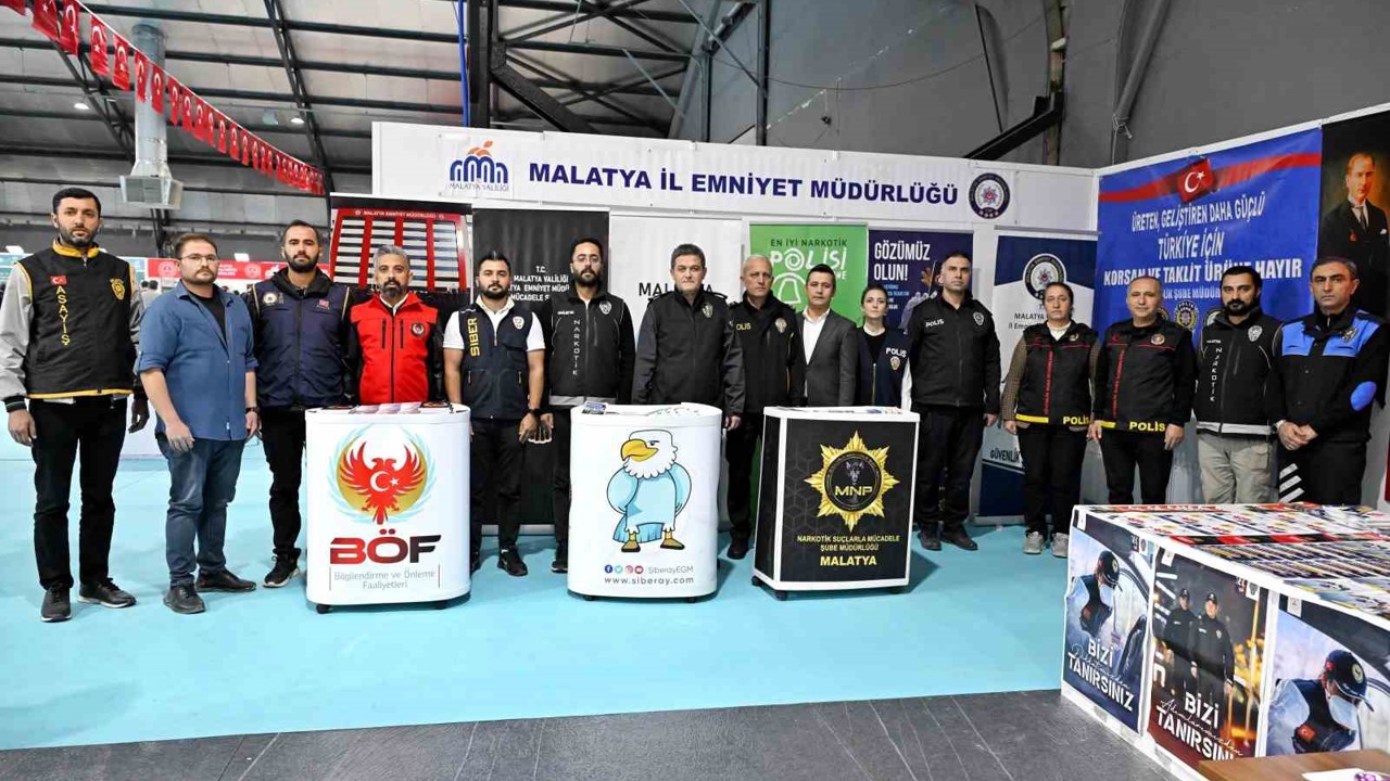 Malatya Kitap Fuarı’nda Emniyet’ten bilgilendirme standı

