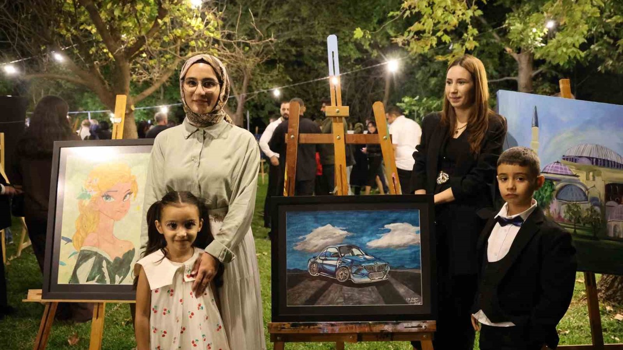 Küçük yeteneklerin, büyük eserleri sergilendi
