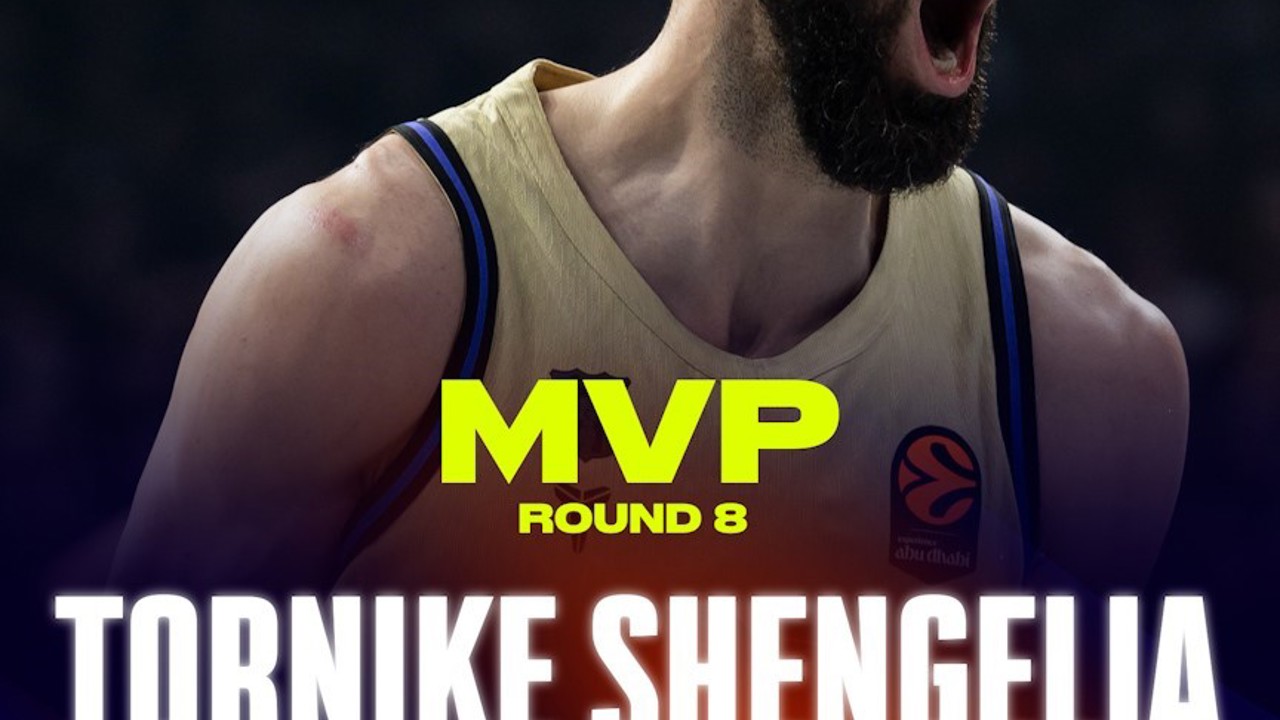 Euroleague’de 8. haftanın MVP’si Tornike Shengelia oldu
