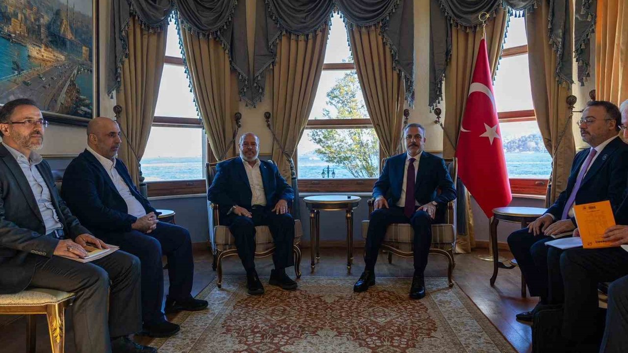 Dışişleri Bakanı Hakan Fidan, Hamas Heyeti ile görüştü
