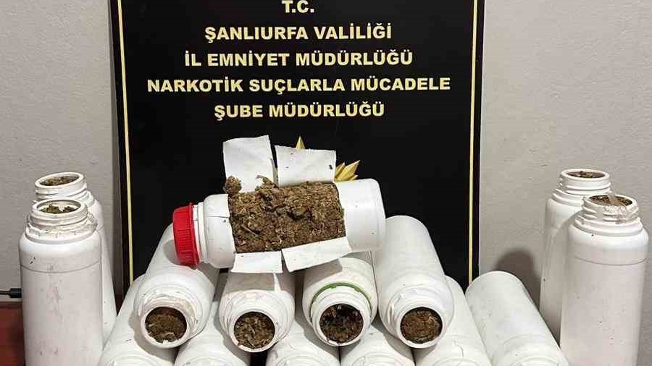 Şanlıurfa’da 7 kilo 150 gram uyuşturucu ele geçirildi

