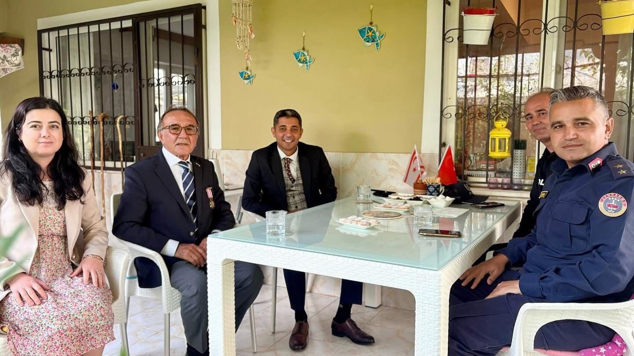 Gömeç’te Kıbrıs gazisine vefa ziyareti
