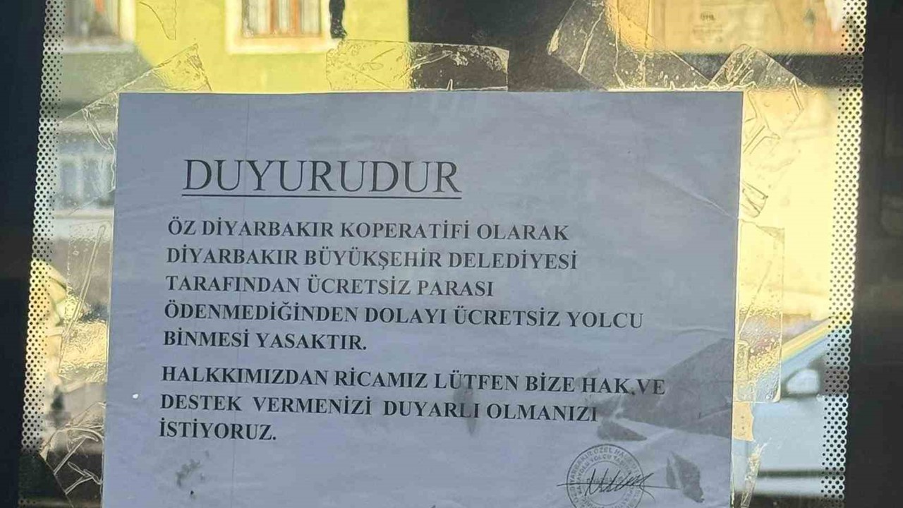 Diyarbakır’da özel halk otobüslerinden ücretsiz yolcu krizi
