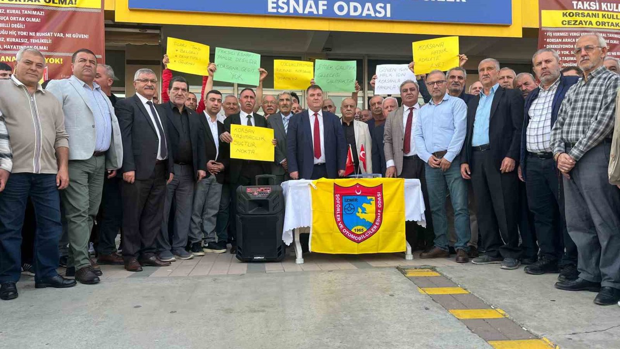 İzmir Şoförler ve Otomobilciler Esnaf Odası, korsan taşımacılığa karşı ses yükseltti
