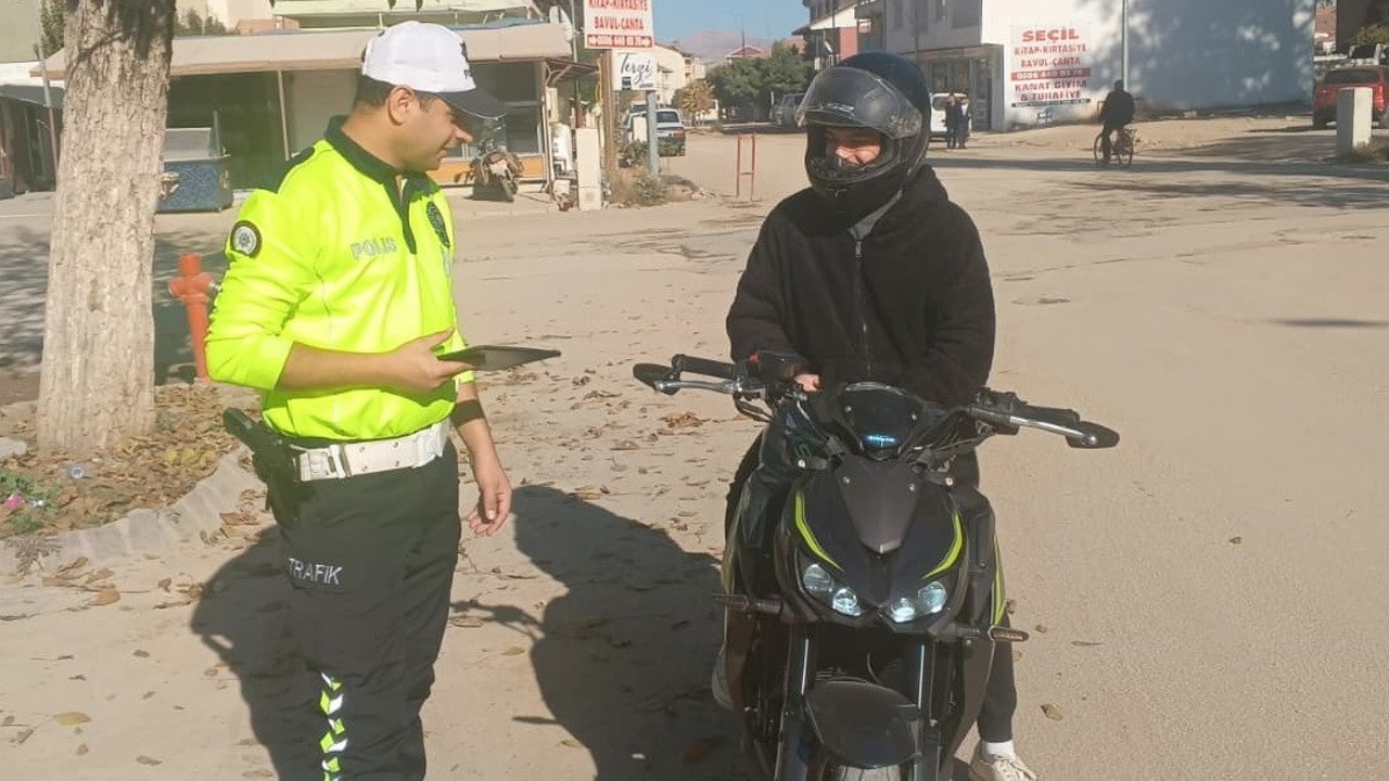 Gölbaşı’nda motosiklet denetimi devam ediyor
