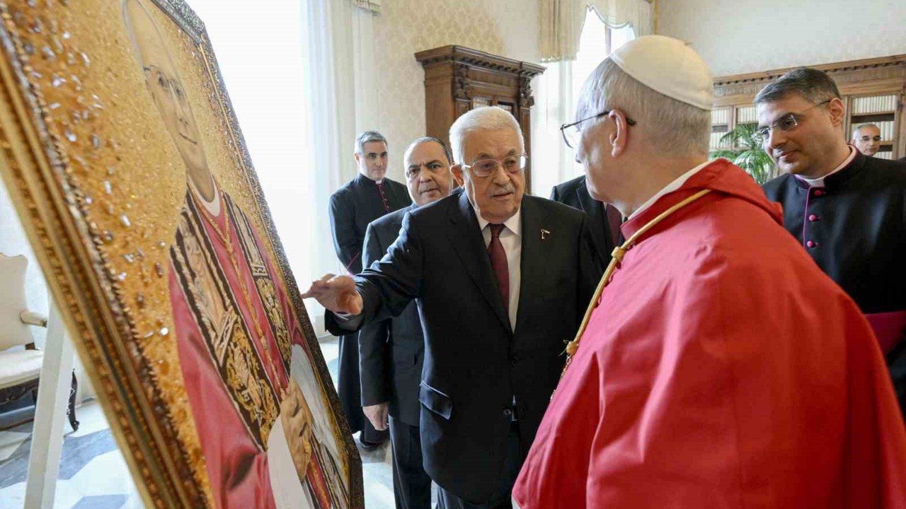 Filistin Devlet Başkanı Abbas ile Papa 14’üncü Leo’dan ilk görüşme
